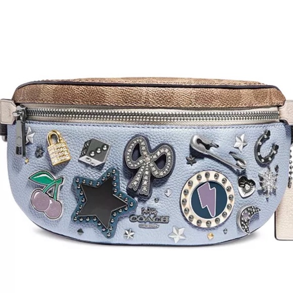 Coach Souvenirs leather Blue Belt Bag - Picture 2 of 7